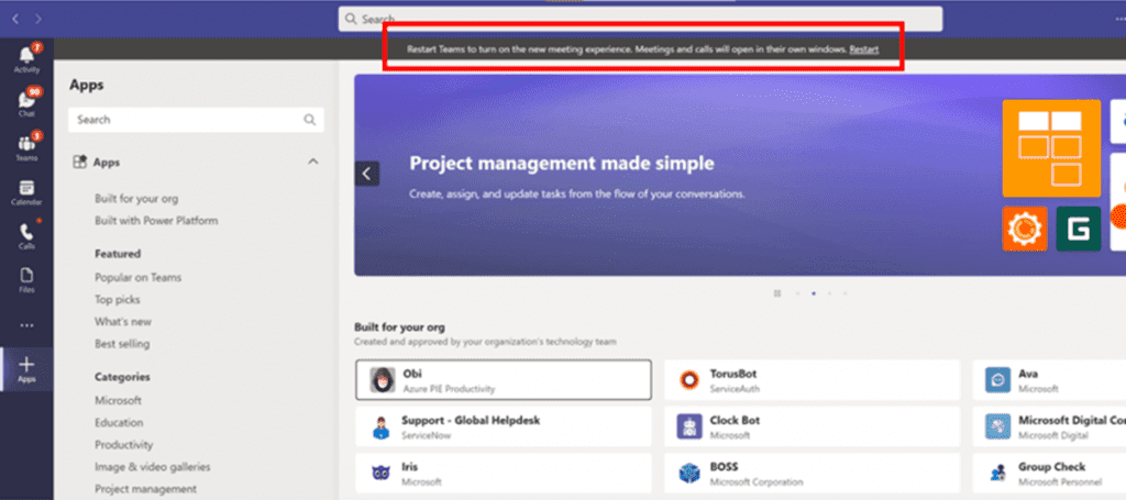 Presentation of Microsoft Teams On Vdi