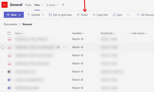 Microsoft Teams File Sharing