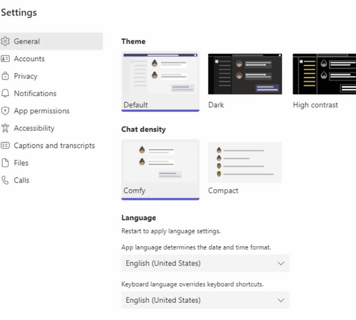 Microsoft Teams - Change Themes