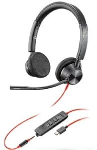 Blackwire 8225 UC Stereo Corded Headset with ANC, USB