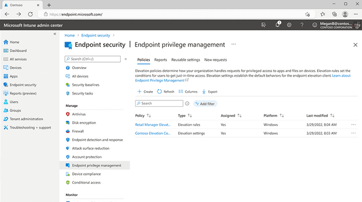 Microsoft Intune Suite for Endpoint Management Privilege Management - TOS