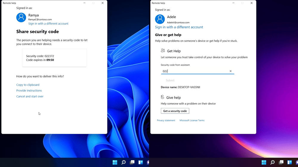 Remote help verifies - TOS