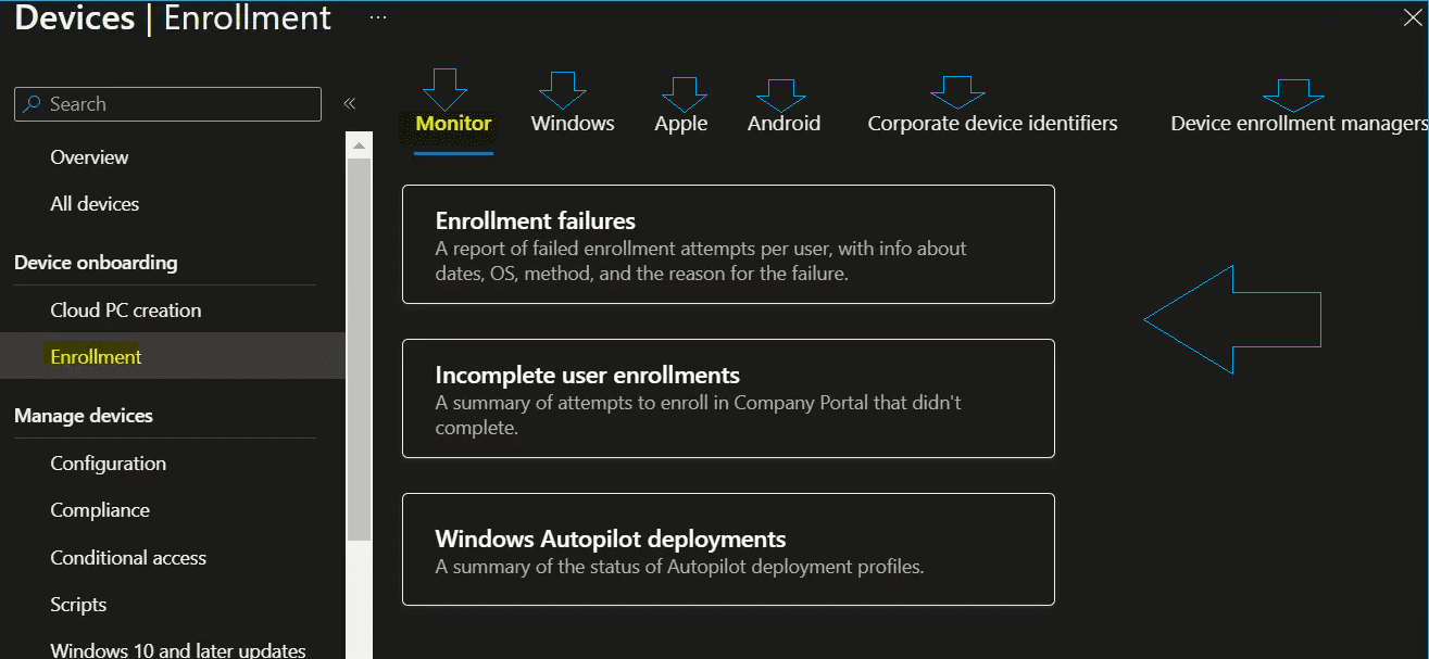 Mangae new Devices in Microsoft Intune 