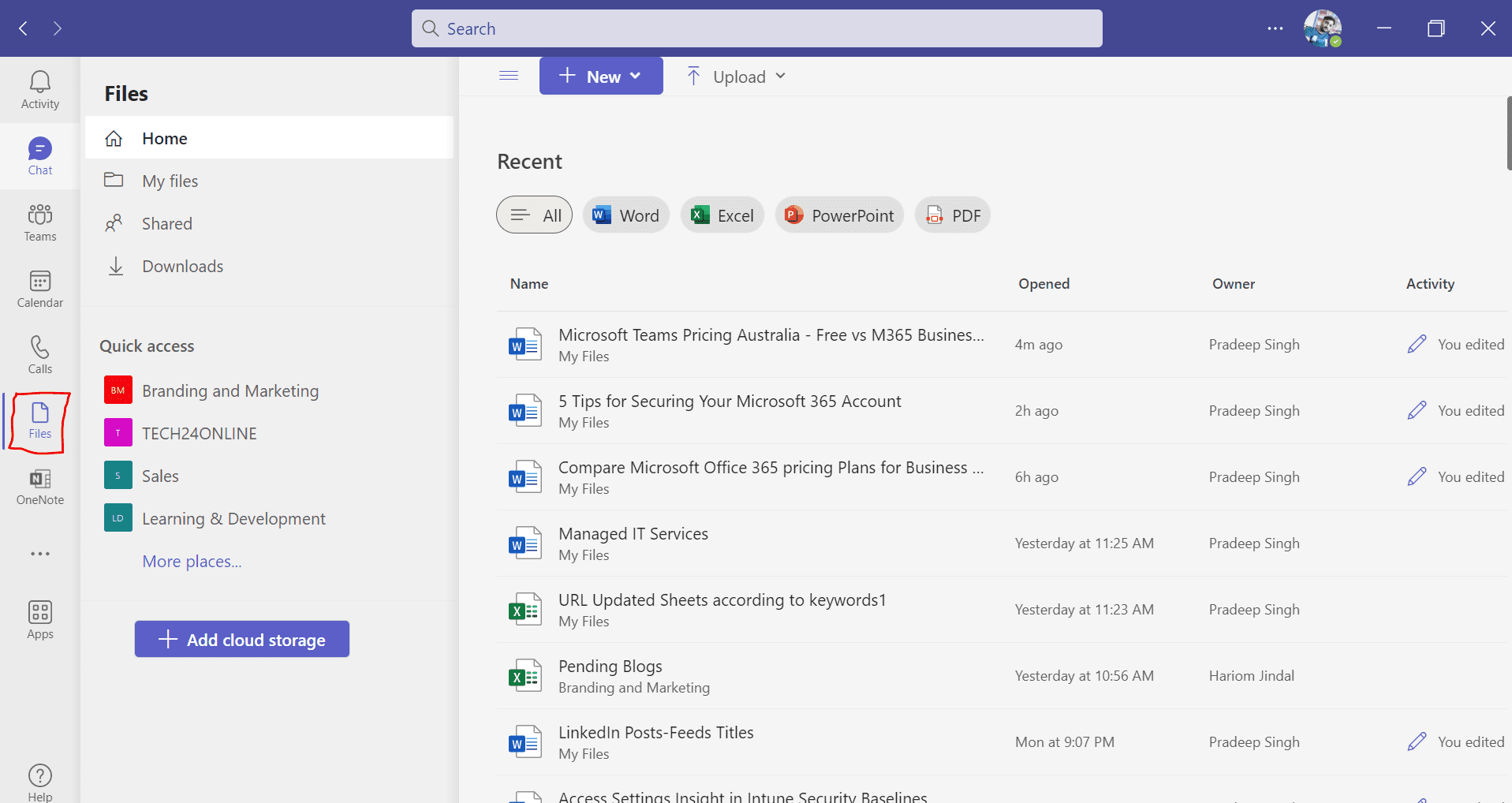 File Storage and Sharing