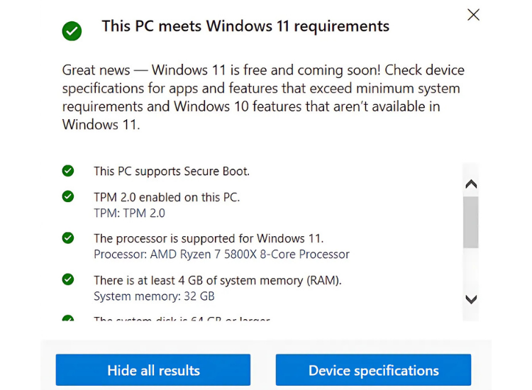 Upgrade to Windows 11