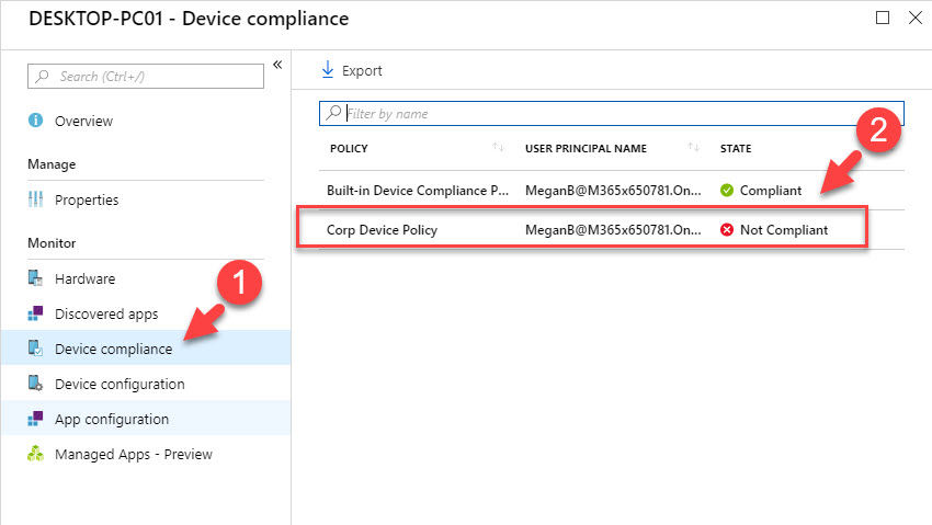 Compliance Policies in Intune