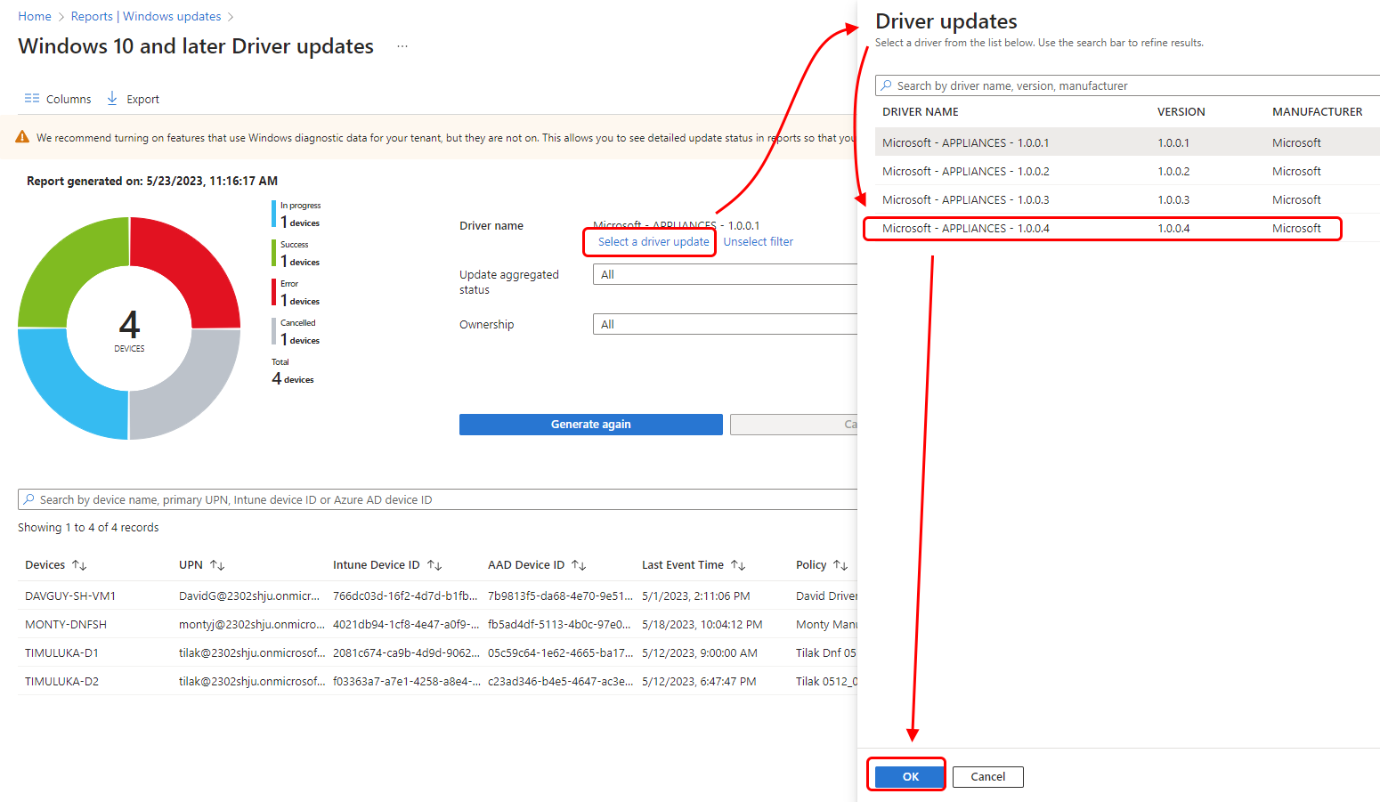 Manage Updates in Intune