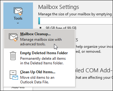 Office 365 Mailbox Storage